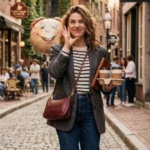 Vintage Genuine Leather Crossbody Convertible Bag EUC ❤️